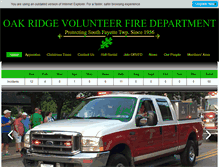 Tablet Screenshot of oakridgevfd.com